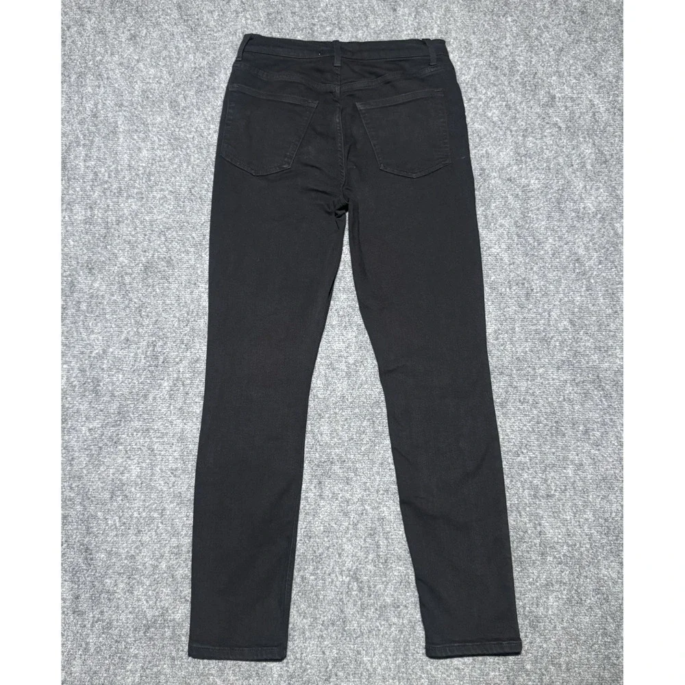 Reformation High & Skinny Denim Jeans Black High Rise Stretch Women 28x28
